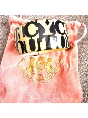 Juicy Couture Black Cream Bangle